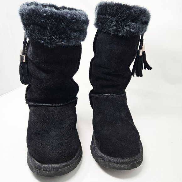 Ukala Jessica Black Suede Boot - Picture 1 of 4